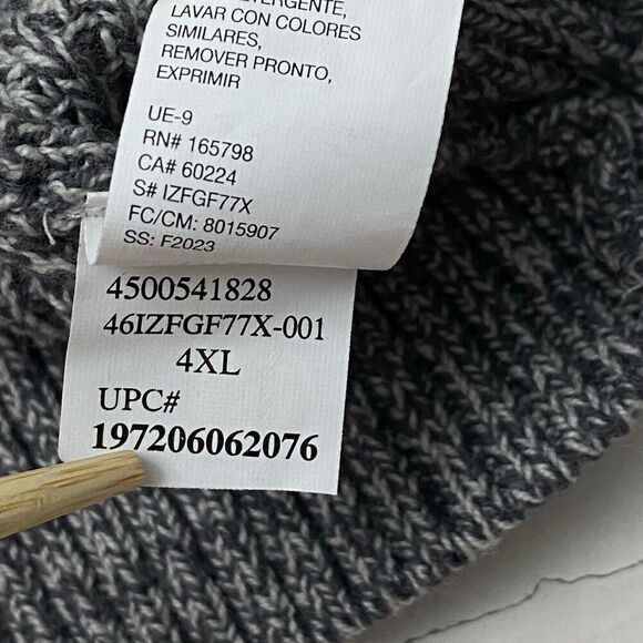 New Izod Men's 4XL Quarter Button Shelter Island Color Block Pullover Sweater - Picture 2 of 10